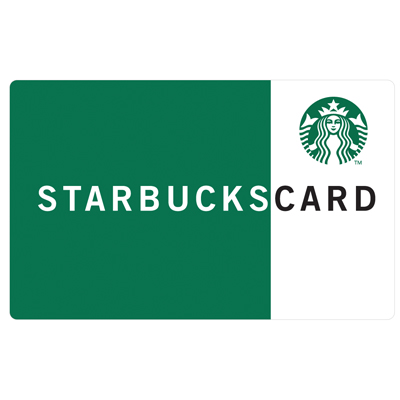 STARBUCKS<sup>&reg;</sup> $10 Gift Card - Treat yourself to hot or cold drinks, snacks, gifts and more!
